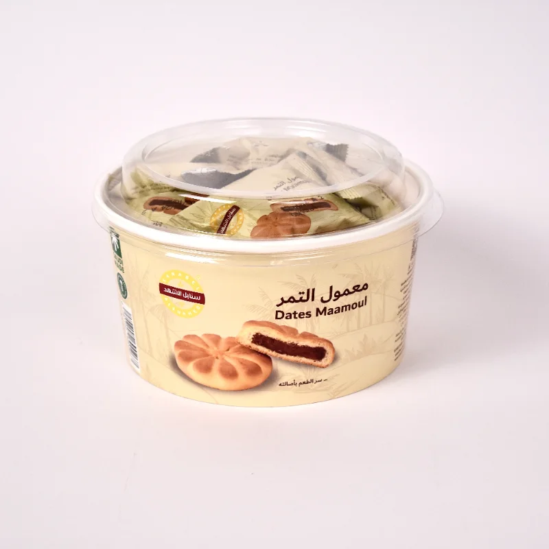 الحقائق الغذائيةالمكوناتدقيق عجينة التمر سكر زيت نباتي نخيل الجلوكوز نشأ الذرة بيكنج بودر بيض طازج ملح طعام نكهة اصطناعية زبدة فانيليا المنتج قد يحتوي علي الجلوتين واللاكتوز